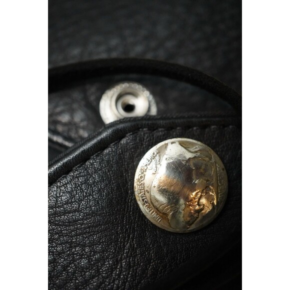 Vintage S.P. Leathers Buffalo Nickel Fringe Leather Biker Vest USA - Picture 6 of 16